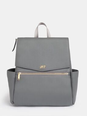 Freshly Picked Stone Grey Mini Classic Diaper Bag II Backpack